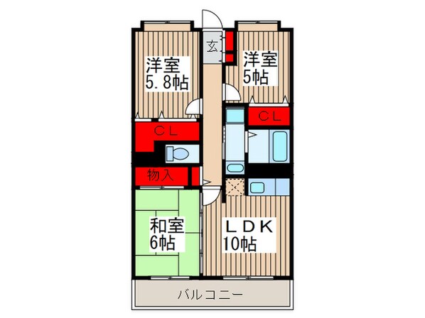 プレステージ北本の物件間取画像